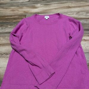 J crew Purple Crew Neck Sweater